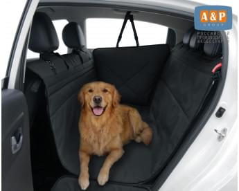 Автогамак Happy Dog Premium (Хэппи Дог Премиум). Цельный. Цвет: черный.