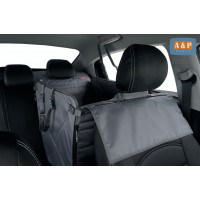 Автогамак Happy Dog Premium (Хэппи Дог Премиум). На 1/3 заднего сиденья. Цвет: серый.