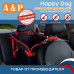 Автогамак Happy Dog (Хэппи Дог). На 1/3 заднего сиденья. 
